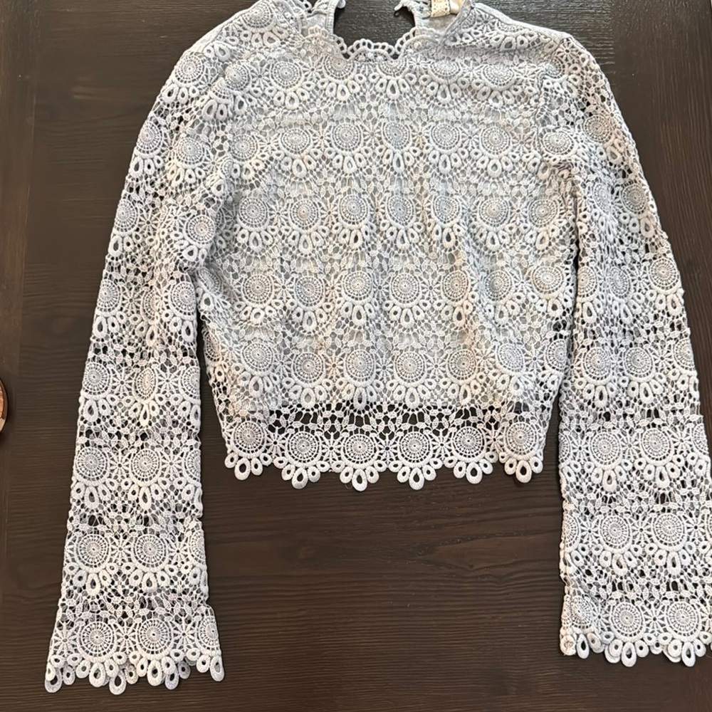Elegant White Lace Top